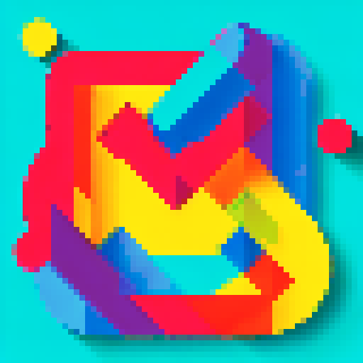 colorful art paintbrush, 32x32 badge style, bold black outline, vibrant sRGB colors