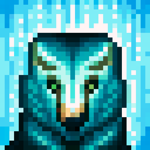 wolf avatar, portrait, glowing eyes, sexy