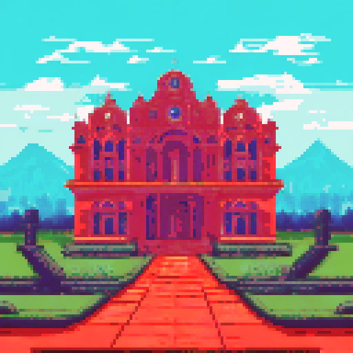 Give me a background of houses that are good for a side scroll with a look to Mexico City