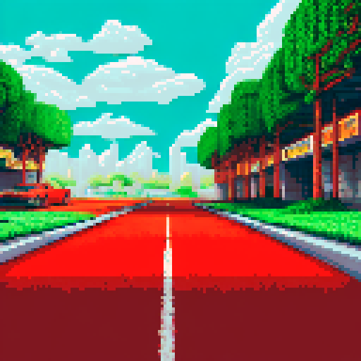 Photorealistic, centered Ferrari F40 in a three quarter view, right wheel in front, clean background, pixel art style with sRGB colors