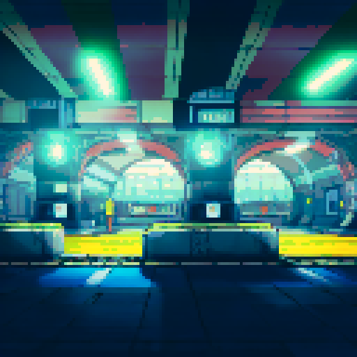 Underground train station