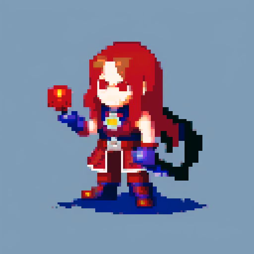 Evil character, full body sprite, Castlevania style 