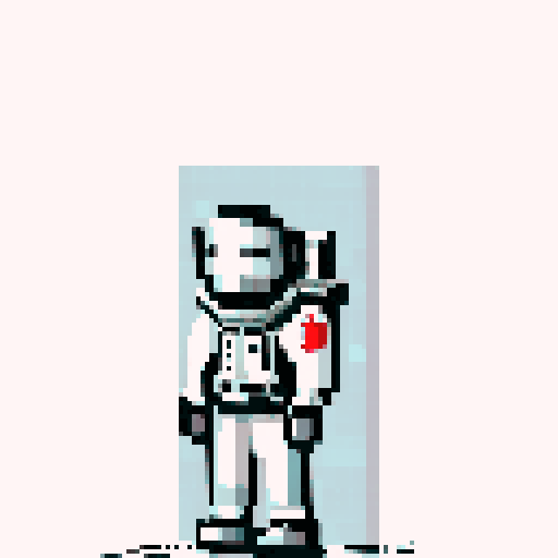 astronaut in an all black space suit