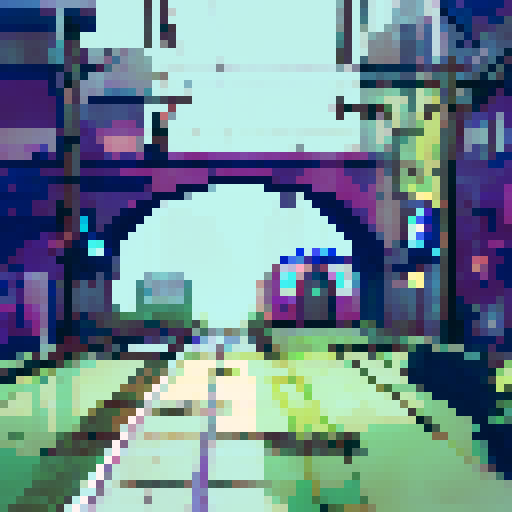 London tube, subway train emerging from a rail tunnel, front view, blade runner, cyberpunk, aetherpunk