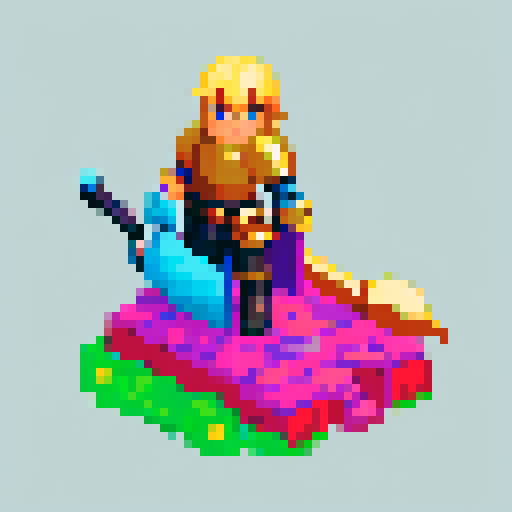 Knight in heavy armour, holding a big greatsword. Dangerous but honorable. Top-down orthographic perspective. Black outlines. Similar to Cadence of Hyrule characters.