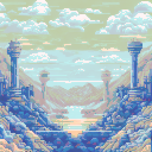 solft color, art for repeticion, mosaic style
