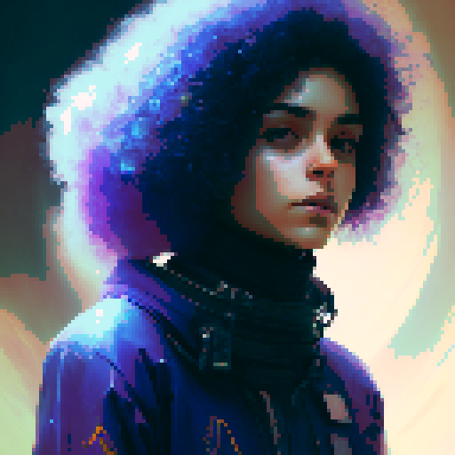 'AI' font, algorithmic art , blue , purple 