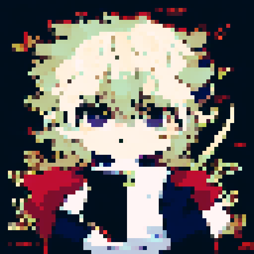 flag with a gold chest, Urafiki name, guild, magic world, aggressive colors, darker, character portrait, close up, anime style, pixel art