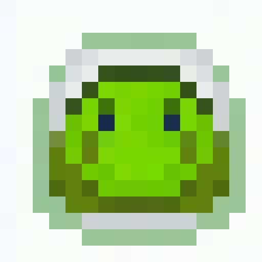 green, cute, stegosaurus, game icon, 16x16, pixel art, close up, portrait, small head, large plates, spiky tail, friendly expression, green colors
