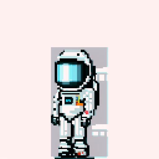 astronaut in an all black space suit