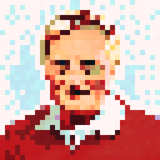 Jack Nicklaus, pro golfer, pixel portrait, game icon, 32x32 pixel art, sRGB, skill art, close up, portrait