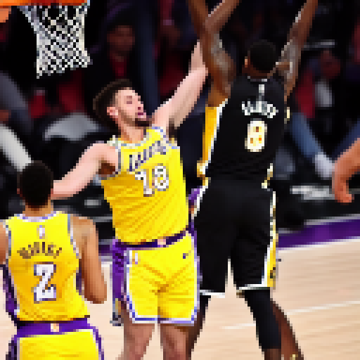 The Los Angeles Lakers are destroying the competition with a fiery flurry of shots and slam dunks