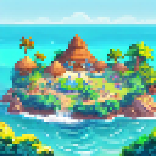 A beach with palm trees in the Caribean, looking out to the ocean at night, seen from ground level, night time, stars in the sky, pixel art, in the style of Monkey Island 2 background art