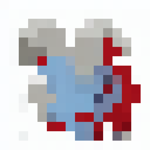 A fire and ice dragon in the style of Pokemon.