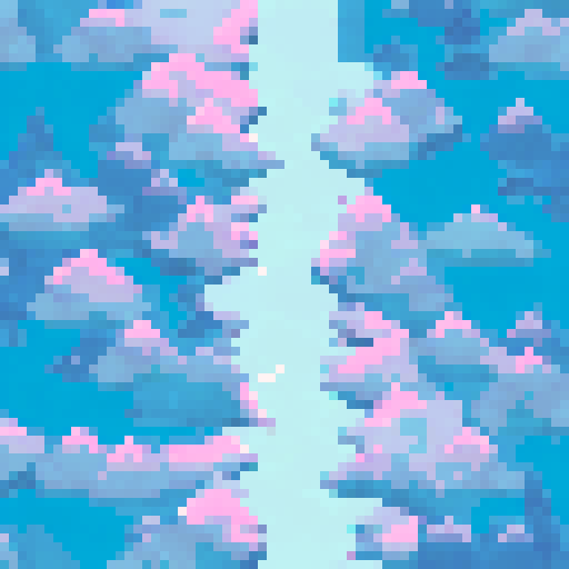 billowing northern lights reflected in a frozen river between high mountains over icy tundra and pines neon blue and pink with dark colors too