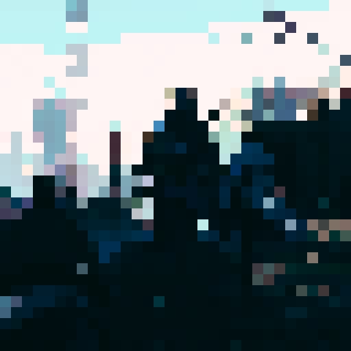 royal space force the wings of honnêamise soldier walking towards war torn city with a panzer faust on his back and a rifle in his hand. A Squad Mate of his is looking towards him in background, he has a cape on and a hood carries a sniper rifle. City has snow on it. Colorful but not to bright of colors. 