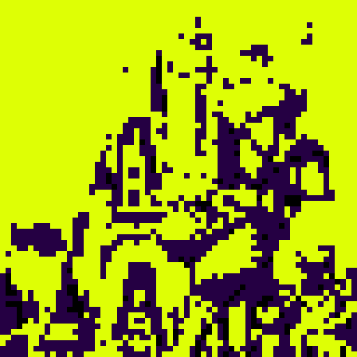 castle, dark figures, attacking, sRGB, pixel art, background, landscape