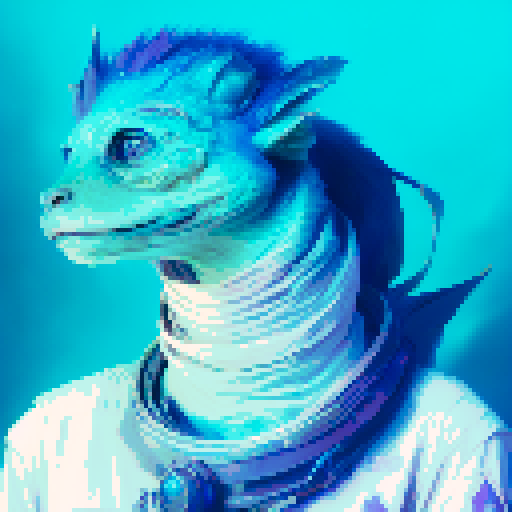 blue and white basilisk looking at the moon hoping to reach their one day