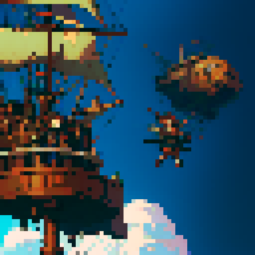 main character sprite with animations. young steampunk airship captain who fights with dual pistols
