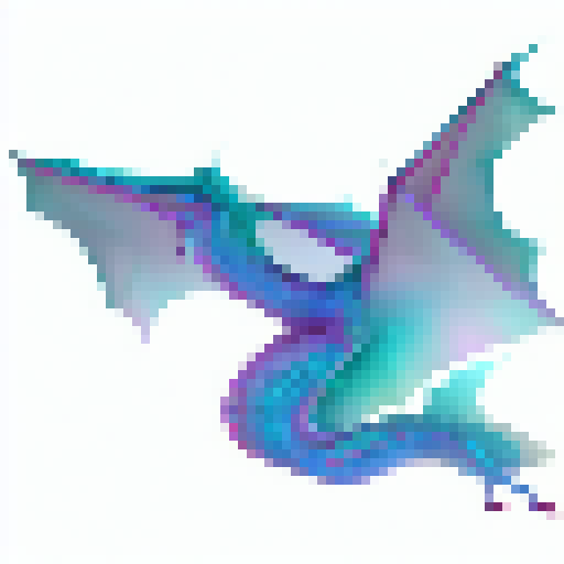 recreate this creature, as if it were aurora borealis, docile dragon, hypnotic