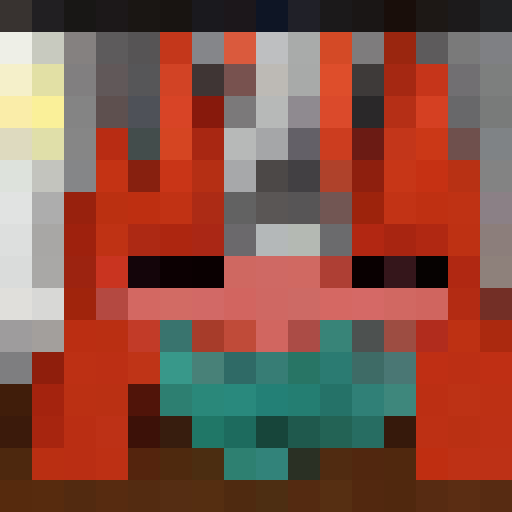 hand monsters with a mouth on each palm, Rendered in a 16x16 pixel style