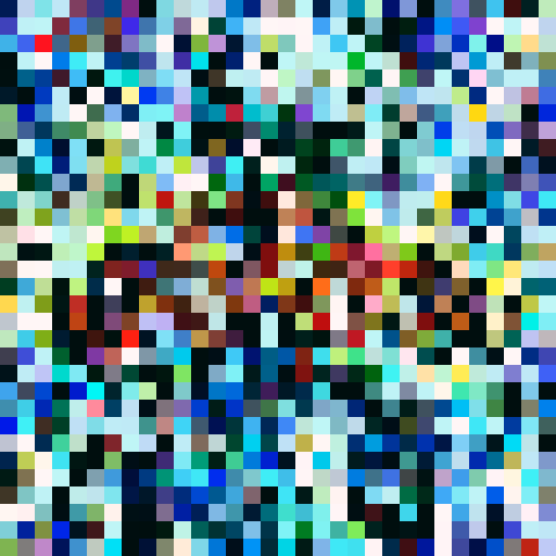 colourful pixelated assault riffle