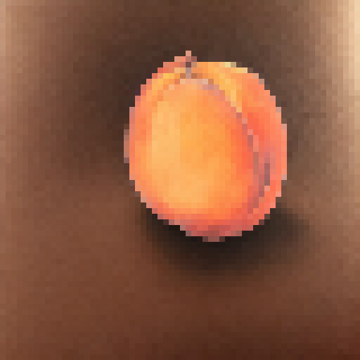  a peach with great eyes