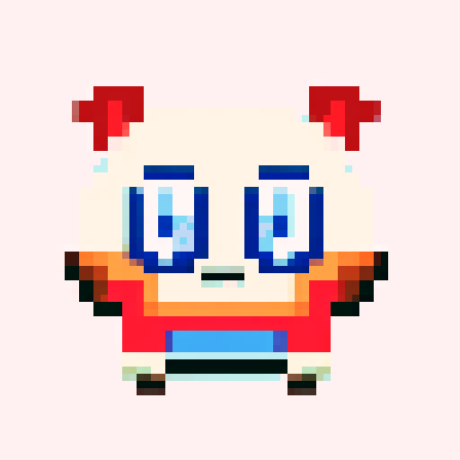 Pixel art with minimal color palette. up to 4 colors