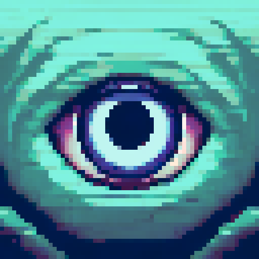 An eye with a tear drop