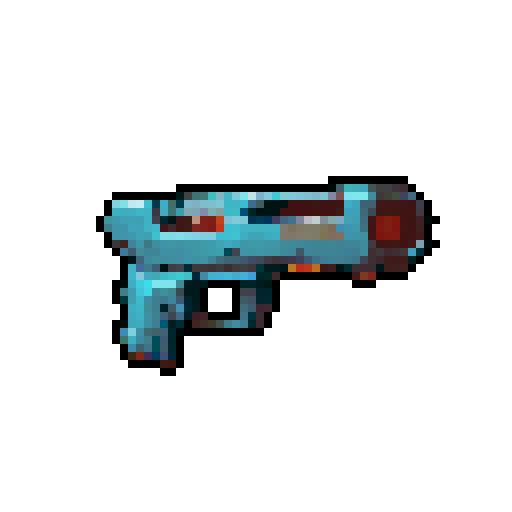 futuristic pistol, gun, blaster