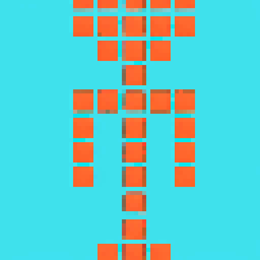 crushed character, 64 pixels tall, fantasy RPG, sprite sheet, rock crushing