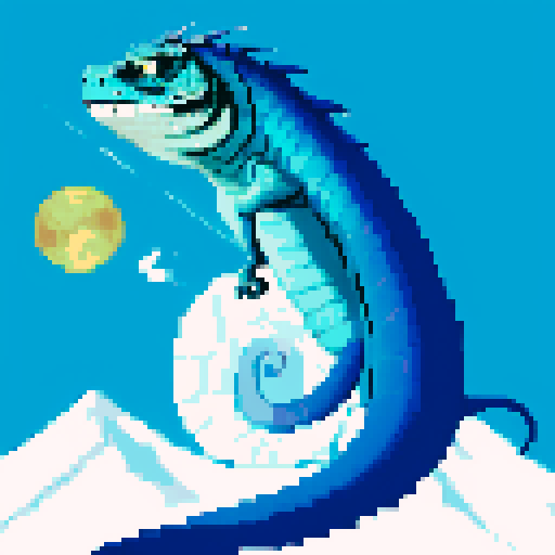 but the blue and white basilisk on the moon