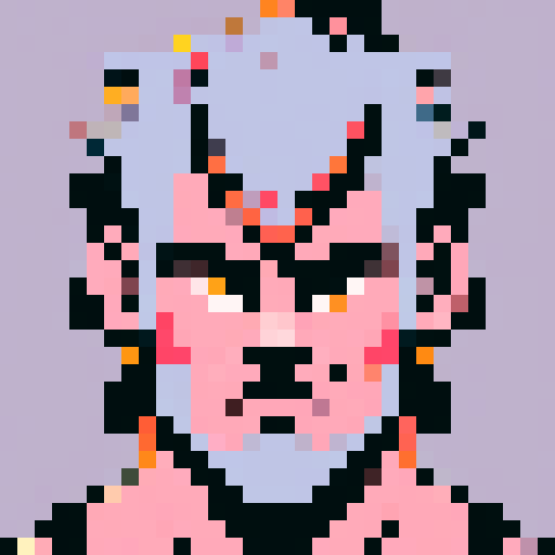 barbarian pig/human hybrid headshot portrat