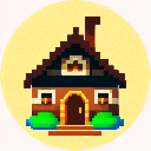 Home icon for web element in medieval style