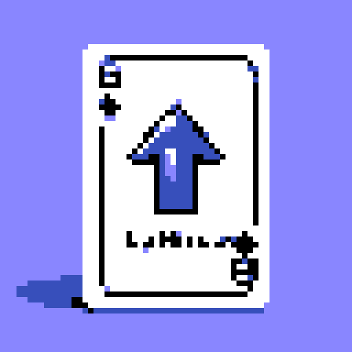 Create a playing card with an up arrow