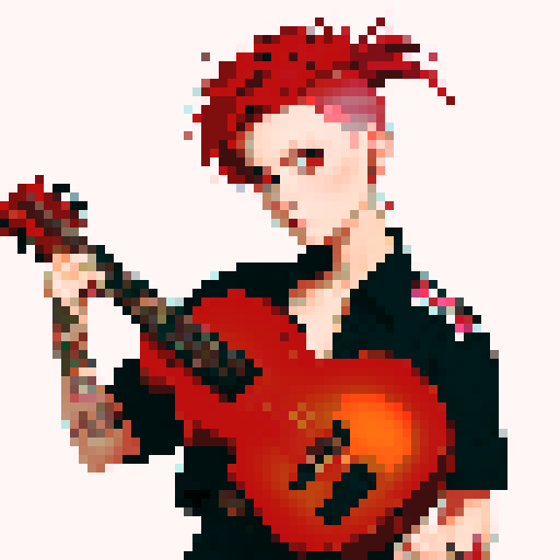 female 
 Free-Spirited Musician:
   - Hairstyle: Shaved Undercut
   - Hair Color: Red
   - Eye Color: Brown
   - What to put: A bold and edgy hairstyle with shaved sides and a vibrant red hair color, perfectly matching the musician's free-spirited personality.
