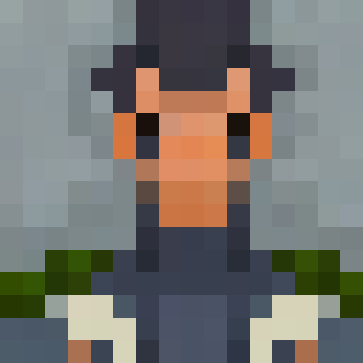 Magical wand in minecraft style