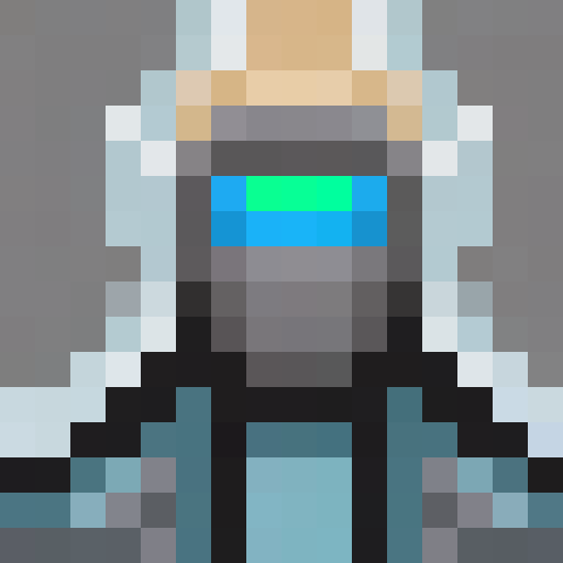 dark energy avatar, glowing eyes, pixel art, game icon, close up, up close pfp, 16x16, portrait