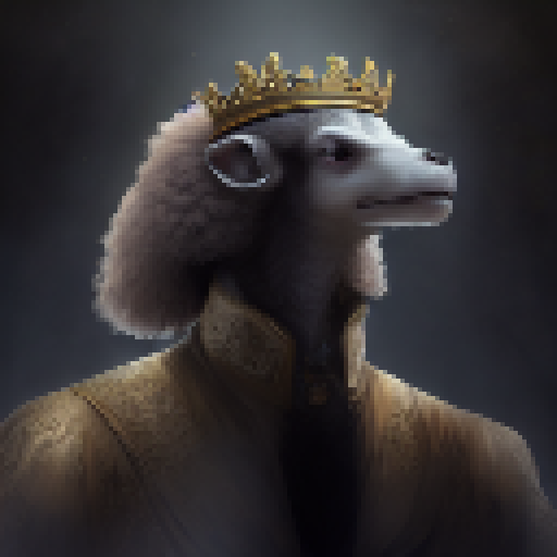 King, crown, overtowering everyone else