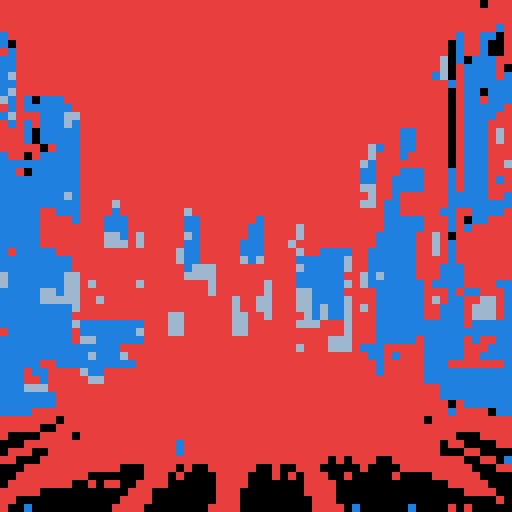 Cyberpunk neon-lit street, skyscrapers towering, flickering holographic billboards, bustling futuristic city, rain-soaked pavement, glowing cybernetic implants, pixelated 8-bit cars zooming, steam rising from grates, illuminated alleyways, glitched-out glitch art graffiti, sRGB color palette, detailed pixel art, dystopian urban landscape