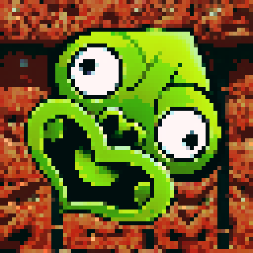 A twisted green Hei Tiki head, wide-eyed and contorted, exuding a mix of mischief and madness, stylized with bold lines and exaggerated features with dark brown māori carving background. 