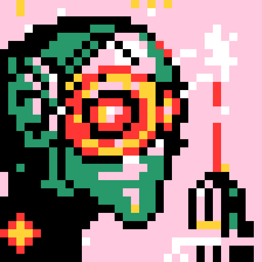 robot looking at spark of light