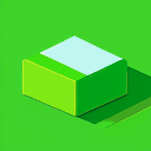 single blade of grass, pixel art, solid color background, vibrant green, sharp edges, jagged lines, low resolution, blocky pixels, retro aesthetic, limited color palette, 8-bit style, crisp and defined, contrasting shades, minimalistic, simplicity, detailed texture, symmetrical composition, stylized depiction, nostalgic ambiance, reminiscent of old video games