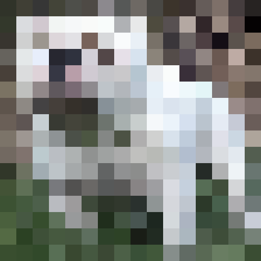 prestigious all white English bulldog, close up, pixel art, 16x16, game icon, portrait