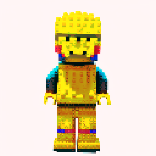 Sponge bob pixel lego 