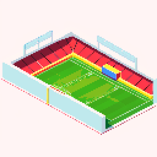 football stadium. Amateur. Empty